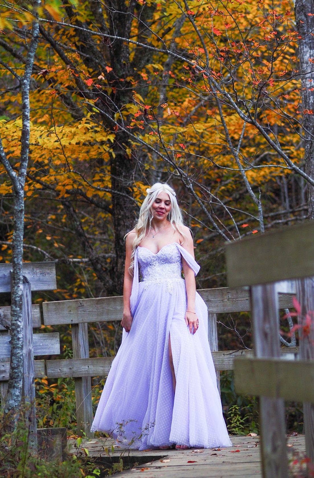 Asheville NC wedding photography – romantic autumn portraits Blue Ridge Mountains
